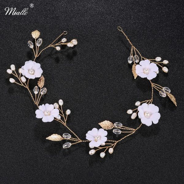 miallo women fashion wedding headpieces flowers freshwater pearls bridal headbands hair jewelry accessories hair vine tiaras, Golden;silver
miallo women fashion wedding headpieces flowers freshwater pearls bridal headbands hair jewelry accessories hair vine tiaras, Golden;silver