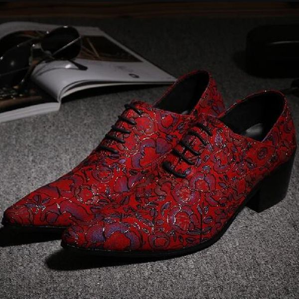 2020 social male high elegant red floral heels wedding men's shoes lace up oxfords p0jz, Black
2020 social male high elegant red floral heels wedding men's shoes lace up oxfords p0jz, Black