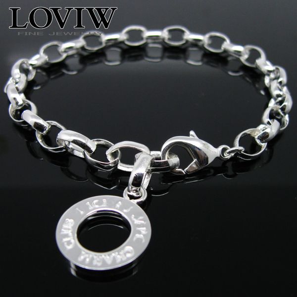 925 sterling silver link chain basic bracelet,europe thomas style jewelry for women girls, new gift ,basic charm bracelets q1201, Black
925 sterling silver link chain basic bracelet,europe thomas style jewelry for women girls, new gift ,basic charm bracelets q1201, Black