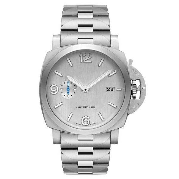 mens watches automatic watch 47mm dial silver color 30m waterproof mechanical man watch luminous, Slivery;brown
mens watches automatic watch 47mm dial silver color 30m waterproof mechanical man watch luminous, Slivery;brown