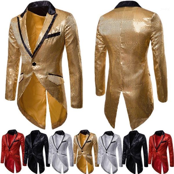 men's casual slim fit formal one button suit blazer coat jacket party men blazer full dress perform costume swallowtail1, White;black
men's casual slim fit formal one button suit blazer coat jacket party men blazer full dress perform costume swallowtail1, White;black