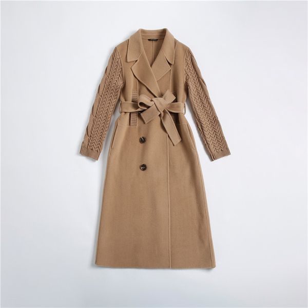 winter women woolen coat turn down collar double breasted long wool coat double-sided cashmere camel office lady warm jacket, Black
winter women woolen coat turn down collar double breasted long wool coat double-sided cashmere camel office lady warm jacket, Black