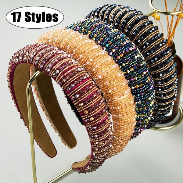 wide colorful crystal beads headband for lady luxury glitter padded beads sponge bridal wedding hair hoop, Golden;silver
wide colorful crystal beads headband for lady luxury glitter padded beads sponge bridal wedding hair hoop, Golden;silver