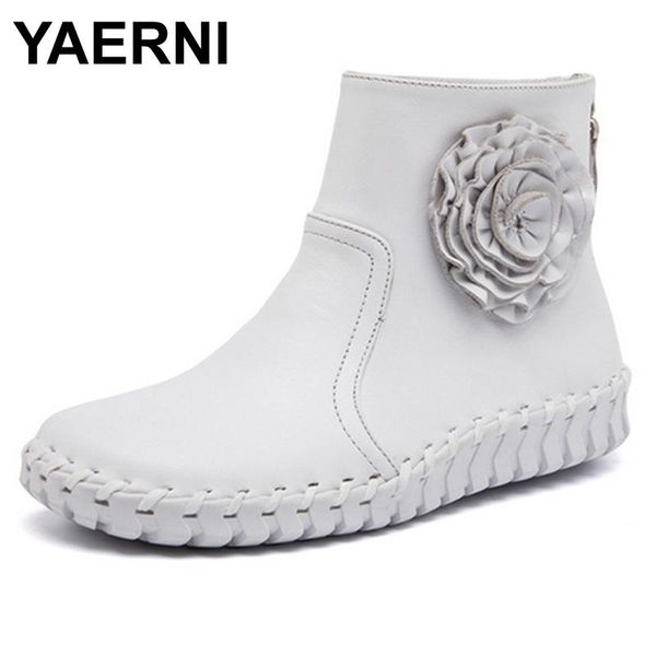 boots yaerni quality hand sewing women shoes 2021 autumn fashion genuine leather soft casual ankle zipper flower flat, Black
boots yaerni quality hand sewing women shoes 2021 autumn fashion genuine leather soft casual ankle zipper flower flat, Black