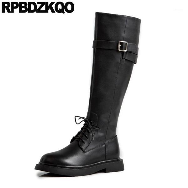 fur black real leather shoes motorcycle lace up fall biker round toe knee high 2019 women winter boots genuine flat1
fur black real leather shoes motorcycle lace up fall biker round toe knee high 2019 women winter boots genuine flat1