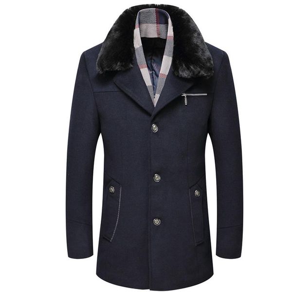 men's wool & blends 6xl thick warm scarf collar fashion design mens jacket coat men busines jackets 18581-5, Black
men's wool & blends 6xl thick warm scarf collar fashion design mens jacket coat men busines jackets 18581-5, Black