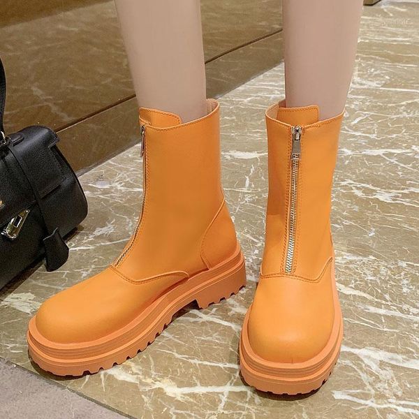 fashion front zipper platform ankle boots for women thick bottom waterproof pu leather botas mujer punk style shoes woman1, Black
fashion front zipper platform ankle boots for women thick bottom waterproof pu leather botas mujer punk style shoes woman1, Black