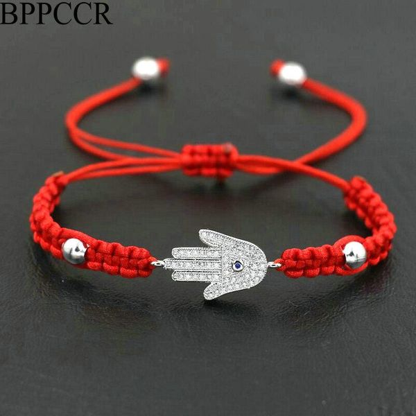 charm bracelets bppccr shiny micro cz crystal hamsa of hand red rope thread string knot evil eye men women lucky couples pulseiras, Golden;silver
charm bracelets bppccr shiny micro cz crystal hamsa of hand red rope thread string knot evil eye men women lucky couples pulseiras, Golden;silver