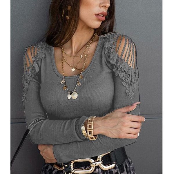women's t-shirt off shoulder lace autumn fashion casaul long sleeved solid color basic all-match t shirt o neck slim pullovers, White
women's t-shirt off shoulder lace autumn fashion casaul long sleeved solid color basic all-match t shirt o neck slim pullovers, White