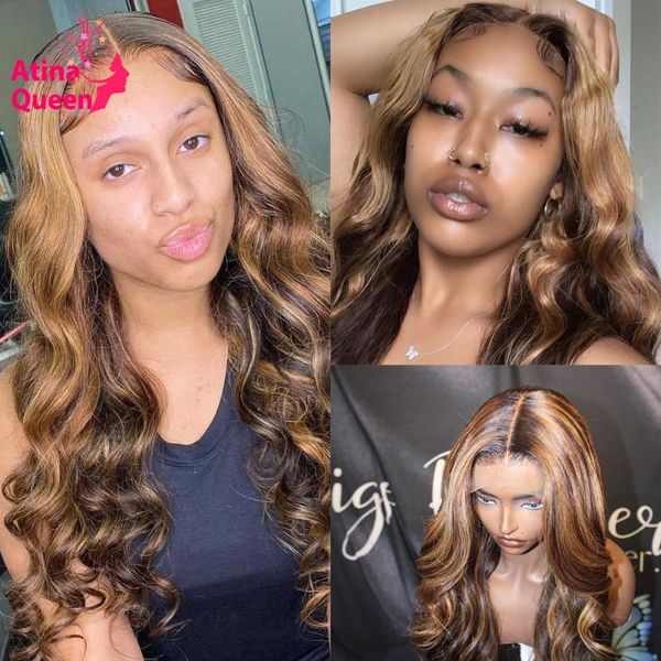 highlight body wave human hair wigs pre plucked with baby hair ombre honey blonde lace front wigs perruque 180 density remy, Black;brown
highlight body wave human hair wigs pre plucked with baby hair ombre honey blonde lace front wigs perruque 180 density remy, Black;brown