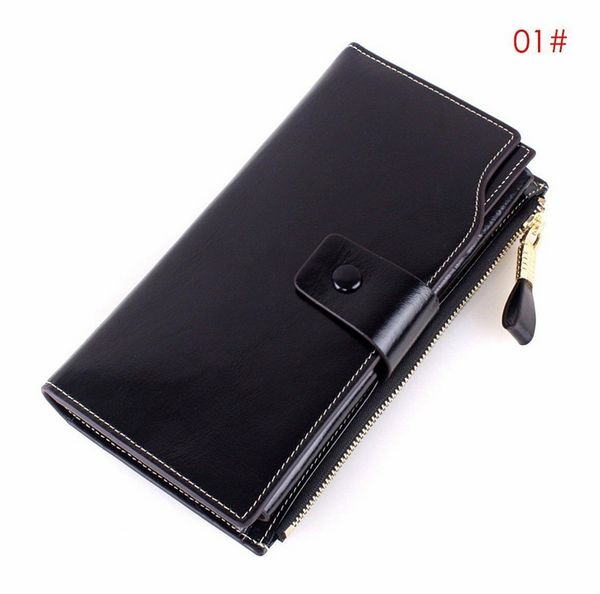 long bifold money card long money bags simple style coin purse leather thin wallets women holder clutch genuine leather wallet, Red;black
long bifold money card long money bags simple style coin purse leather thin wallets women holder clutch genuine leather wallet, Red;black