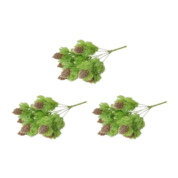 3pcs artificial pine cones pine needles plants fake green plants restaurant decoration flower leaf needles
3pcs artificial pine cones pine needles plants fake green plants restaurant decoration flower leaf needles