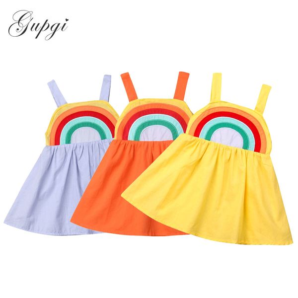 1- toddler infant baby girls rainbow dress summer sleeveless cute tutu dresses for girls lj201222, Red;yellow
1- toddler infant baby girls rainbow dress summer sleeveless cute tutu dresses for girls lj201222, Red;yellow
