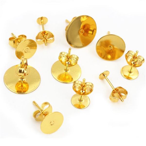 50-100pcs/lot gold stainless steel earring studs blank post base pins with earring plug findings ear back for diy jewelr bbyazc, Black
50-100pcs/lot gold stainless steel earring studs blank post base pins with earring plug findings ear back for diy jewelr bbyazc, Black