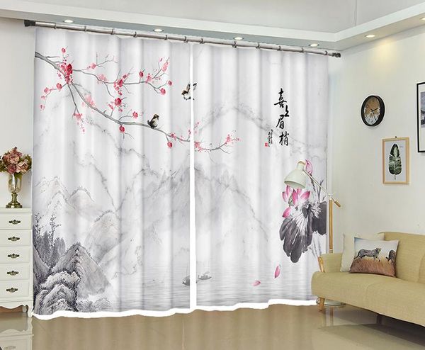 white curtain plum blossom print blackout 3d window curtain living room wedding cortina drapes rideaux customized pillowcase
white curtain plum blossom print blackout 3d window curtain living room wedding cortina drapes rideaux customized pillowcase