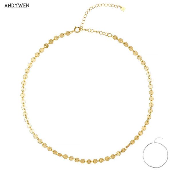 andywen 925 стерлинговые серебряные золотые монеты choker ожерелье цепи женщины 2020 модные ювелирные изделия рок панк шеи дорожная вечеринк, Silver
andywen 925 стерлинговые серебряные золотые монеты choker ожерелье цепи женщины 2020 модные ювелирные изделия рок панк шеи дорожная вечеринк, Silver