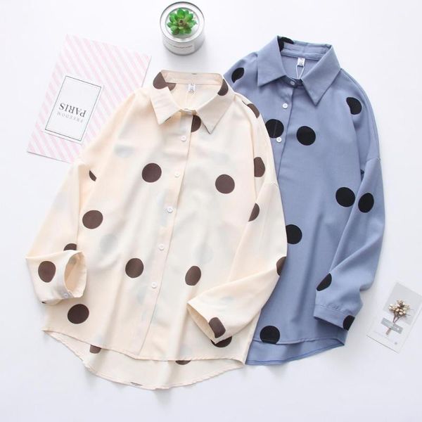 daily apparel female 2019 fashion casual shirt korean spring long sleeve polka dot print chiffon blue khaki blouse for women1, White
daily apparel female 2019 fashion casual shirt korean spring long sleeve polka dot print chiffon blue khaki blouse for women1, White