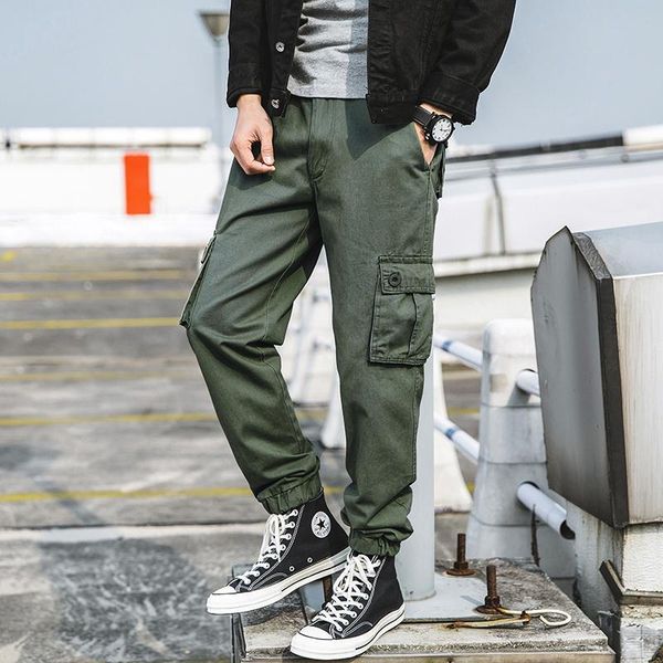 overalls men's trendy brand leggings pants autumn and winter loose pants men's korean casual harem pants, Black
overalls men's trendy brand leggings pants autumn and winter loose pants men's korean casual harem pants, Black