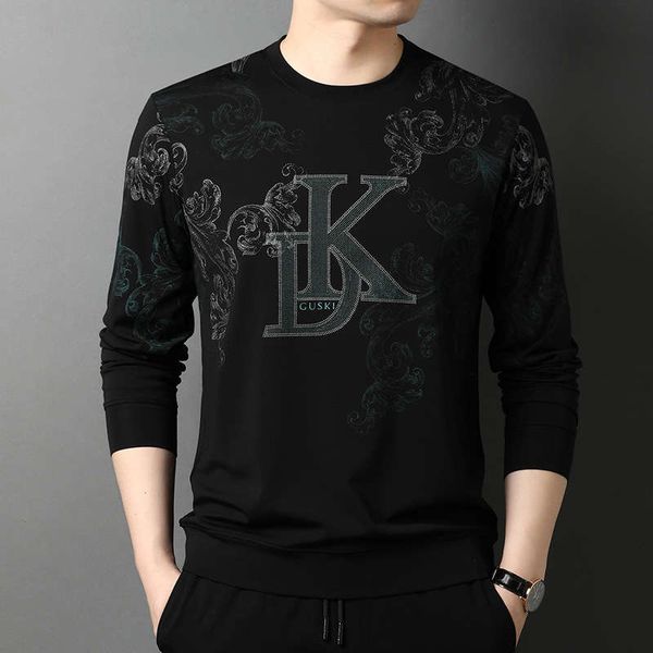 2020 new hoodless spring and autumn sports slim bottoming shirt korean thin printed men's casual crew neck sweater, Gray
2020 new hoodless spring and autumn sports slim bottoming shirt korean thin printed men's casual crew neck sweater, Gray