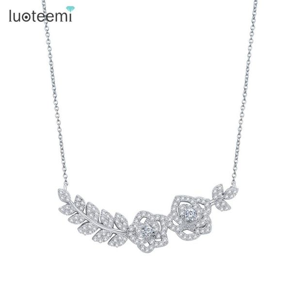 pendant necklaces luoteemi 2021 korea fashion cubic zirconia romantic roses choker necklace for women white gold-color jewelry bijoux, Silver
pendant necklaces luoteemi 2021 korea fashion cubic zirconia romantic roses choker necklace for women white gold-color jewelry bijoux, Silver