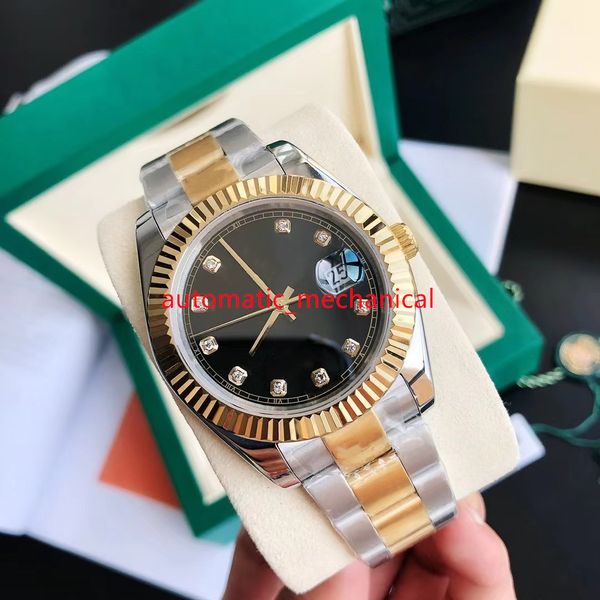 black dial 41mm mens watch 126334 stainless steel triangular bezel automatic mechanical waterproof sapphire luxury wristwatches ar098, Slivery;brown
black dial 41mm mens watch 126334 stainless steel triangular bezel automatic mechanical waterproof sapphire luxury wristwatches ar098, Slivery;brown