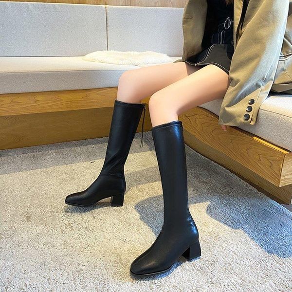 boots over the knee high women pumps square head solid color knight winter thick heel keep warm shoes ladies, Black
boots over the knee high women pumps square head solid color knight winter thick heel keep warm shoes ladies, Black