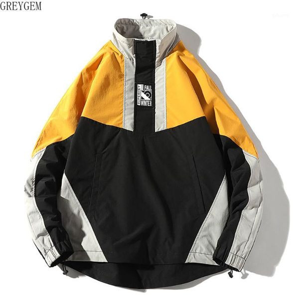 greygem men's jacket autumn windbreaker patchwork outwear fashion print pullover coats and jackets casual autumn winter1, Black;brown
greygem men's jacket autumn windbreaker patchwork outwear fashion print pullover coats and jackets casual autumn winter1, Black;brown