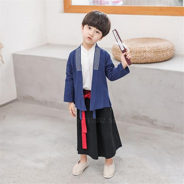 3pcs children japanese traditional samurai clothing set boys stage performance oriental chinese hanfu swordsman cosplay costume, Red
3pcs children japanese traditional samurai clothing set boys stage performance oriental chinese hanfu swordsman cosplay costume, Red