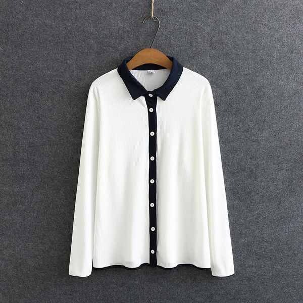 long-sleeve plus size shirts solid false false-feminine casual buttons beautiful summer muslim xma5, White
long-sleeve plus size shirts solid false false-feminine casual buttons beautiful summer muslim xma5, White