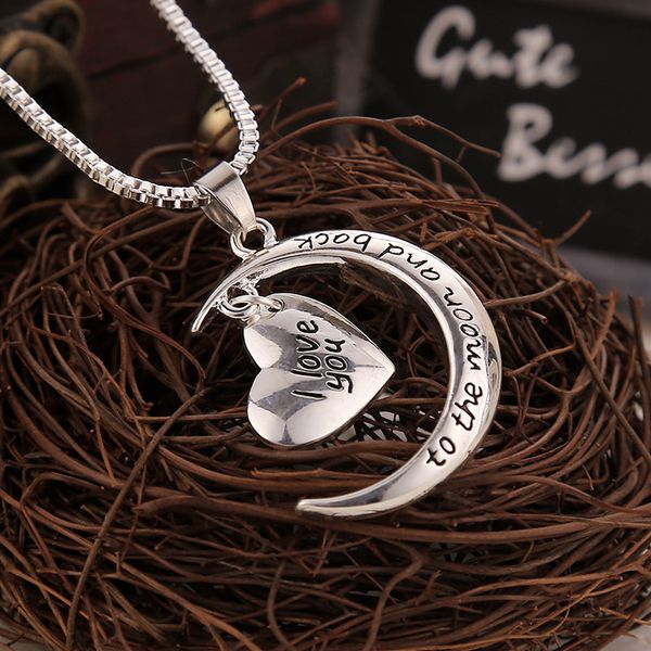 to and i the moon love back you heart pendant family necklace silver chain letter necklaces jewelry
to and i the moon love back you heart pendant family necklace silver chain letter necklaces jewelry