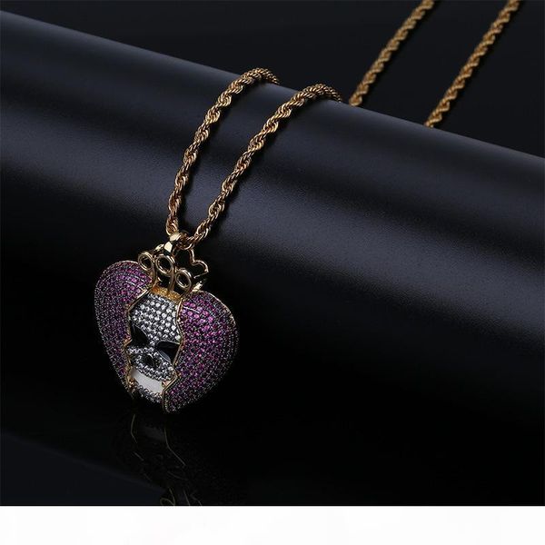 hip hop designer jewelry luxury pendant boys iced out cz diamond skeleton pendants for men with rope chain broken heart wedding accessories, Silver
hip hop designer jewelry luxury pendant boys iced out cz diamond skeleton pendants for men with rope chain broken heart wedding accessories, Silver