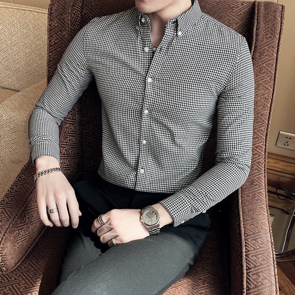 fashion plaid men shirts korean slim business formal shirt long sleeve slim fit casual shirt male party blouse camisa masculina c1212, White;black
fashion plaid men shirts korean slim business formal shirt long sleeve slim fit casual shirt male party blouse camisa masculina c1212, White;black
