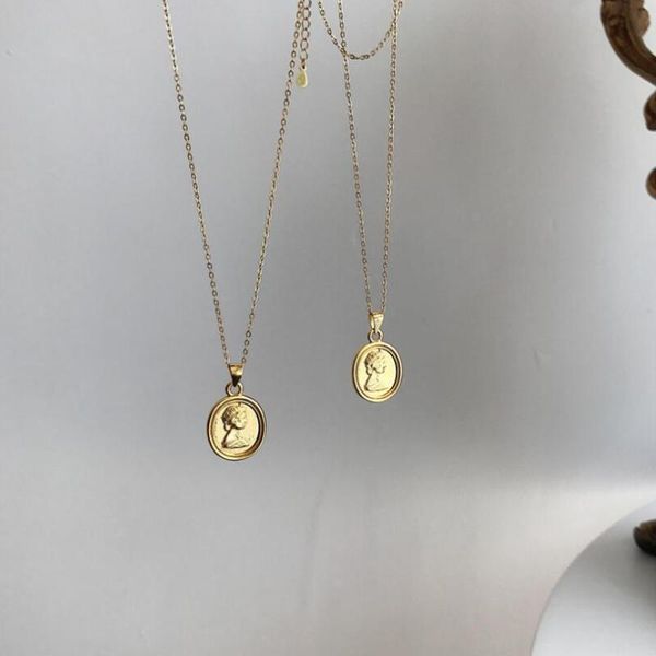pendant necklaces 2021 creative personality lady/queen avatar 925 sterling silver jewelry gold coin round beautiful
pendant necklaces 2021 creative personality lady/queen avatar 925 sterling silver jewelry gold coin round beautiful