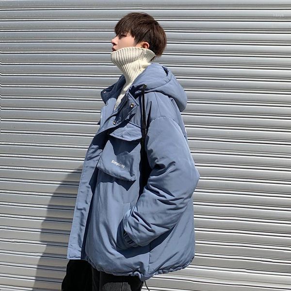 2019 winter new youth popular men korean trend couple cotton coat fashion casual solid color coat jacket blue / black / yellow1
2019 winter new youth popular men korean trend couple cotton coat fashion casual solid color coat jacket blue / black / yellow1