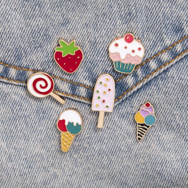 korean cartoon ice cream brooch pins funny creativity cone enamel brooches for girls gift jewelry badges bag clothes accessories shirt pin, Gray
korean cartoon ice cream brooch pins funny creativity cone enamel brooches for girls gift jewelry badges bag clothes accessories shirt pin, Gray