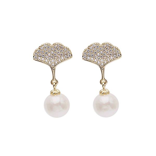 dangle & chandelier queen lotus leaf shape cubic zircon pearl women earrings personality weeding earring for party vintage, Silver 
dangle & chandelier queen lotus leaf shape cubic zircon pearl women earrings personality weeding earring for party vintage, Silver