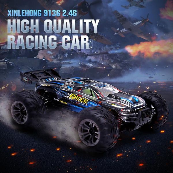 9136 1:16 rc car toy 4wd brushed motor driving desert truck drive bigfoot remote control car model off-road vehicle toy kid gift
9136 1:16 rc car toy 4wd brushed motor driving desert truck drive bigfoot remote control car model off-road vehicle toy kid gift