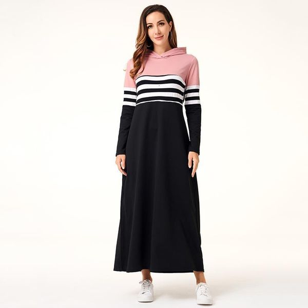 women hoodie dresses long sleeve striped patchwork casual long dress loose female fashion women clothing drop shipping, Black;gray
women hoodie dresses long sleeve striped patchwork casual long dress loose female fashion women clothing drop shipping, Black;gray