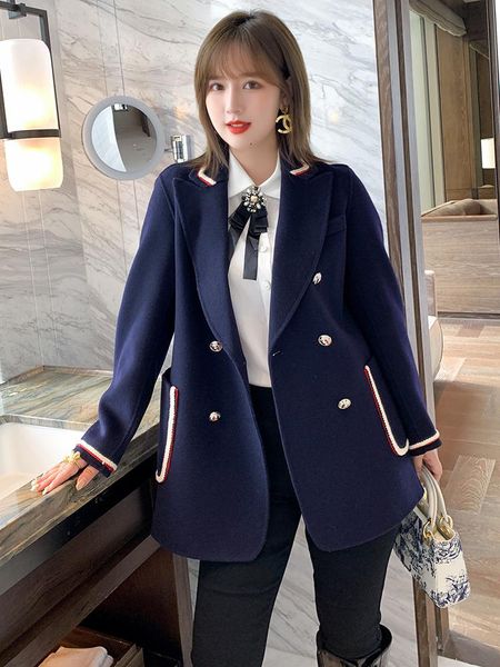women's tracksuits british style double-sided cloth, thin double-breasted loose suit jacket, autumn winter plus sizes large size, Gray
women's tracksuits british style double-sided cloth, thin double-breasted loose suit jacket, autumn winter plus sizes large size, Gray