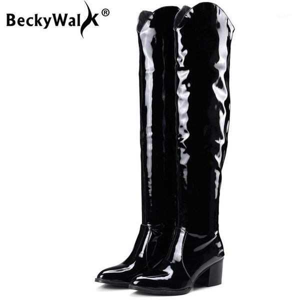boots pattent leather knee high women 6cm block heels black snakeskin lady winter shoes woman botines mujer big size 43 wsh34821
boots pattent leather knee high women 6cm block heels black snakeskin lady winter shoes woman botines mujer big size 43 wsh34821