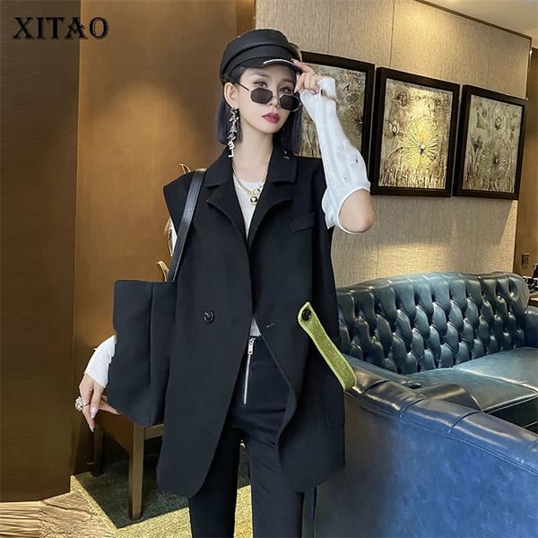 xitao single button vest women fashion new sleeveless black small fresh casual minority elegant pocket vest dzl2245 201102, Black;white
xitao single button vest women fashion new sleeveless black small fresh casual minority elegant pocket vest dzl2245 201102, Black;white