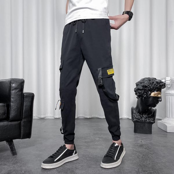 2020 summer cargo pants men fashion side pockets slim fit joggers men trousers all match ankle length casual men harem pants 34, Black
2020 summer cargo pants men fashion side pockets slim fit joggers men trousers all match ankle length casual men harem pants 34, Black
