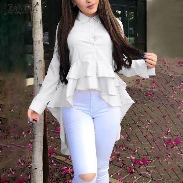 plus size zanzea spring shirts women casual solid lapel long sleeve elegant work ol ruffled blouse tunic female blusas 7, White
plus size zanzea spring shirts women casual solid lapel long sleeve elegant work ol ruffled blouse tunic female blusas 7, White