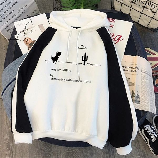 harajuku dinosaur cartoon print hoodie women loose casual long sleeve pullover streetwear sweatshirt 201217, Black
harajuku dinosaur cartoon print hoodie women loose casual long sleeve pullover streetwear sweatshirt 201217, Black