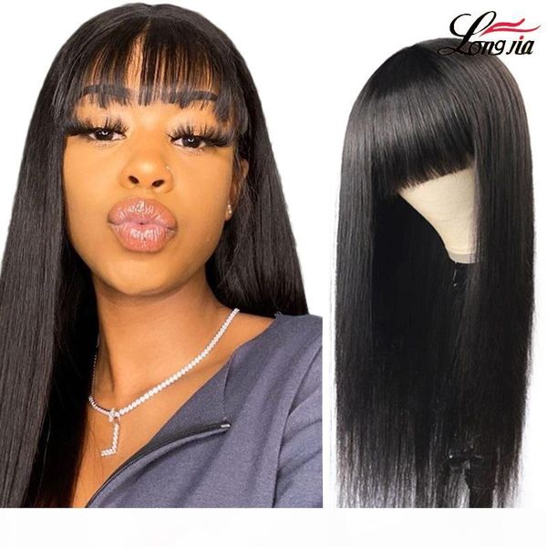 fake scalp straight human hair wigs for black women brazilian virgin hair wig with bangs natural color, Black;brown
fake scalp straight human hair wigs for black women brazilian virgin hair wig with bangs natural color, Black;brown