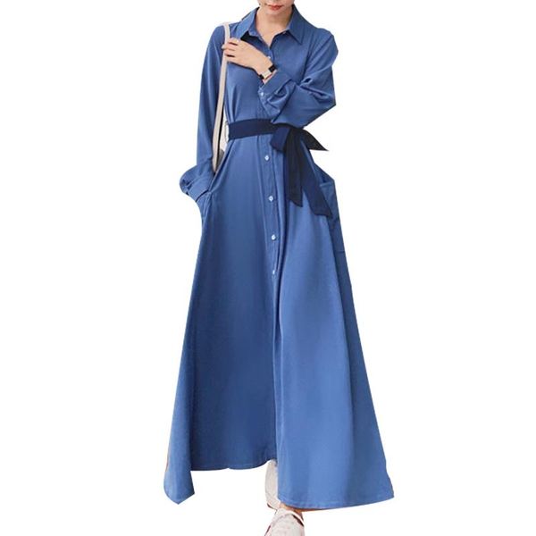 casual dresses women's spring autumn style chiffon dress long sleeve button solid color elegant ss3685, Black;gray
casual dresses women's spring autumn style chiffon dress long sleeve button solid color elegant ss3685, Black;gray