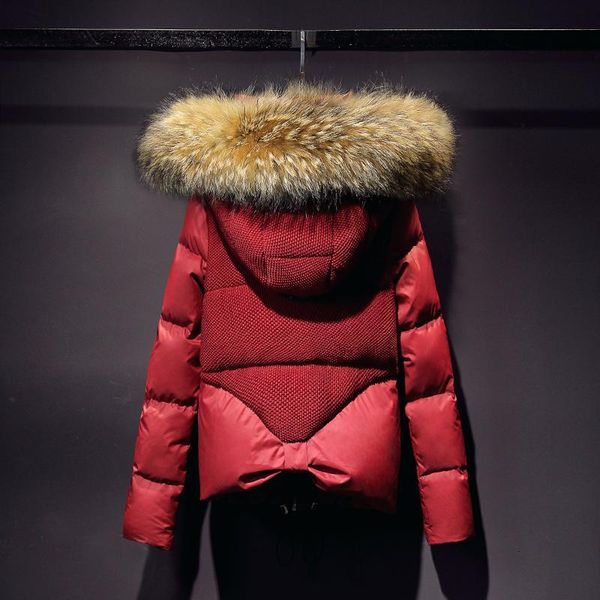 2020 warm fur collar hooded down parkas jacket coat female european style thick short womens winter jackets and coats wuj0542, Black
2020 warm fur collar hooded down parkas jacket coat female european style thick short womens winter jackets and coats wuj0542, Black