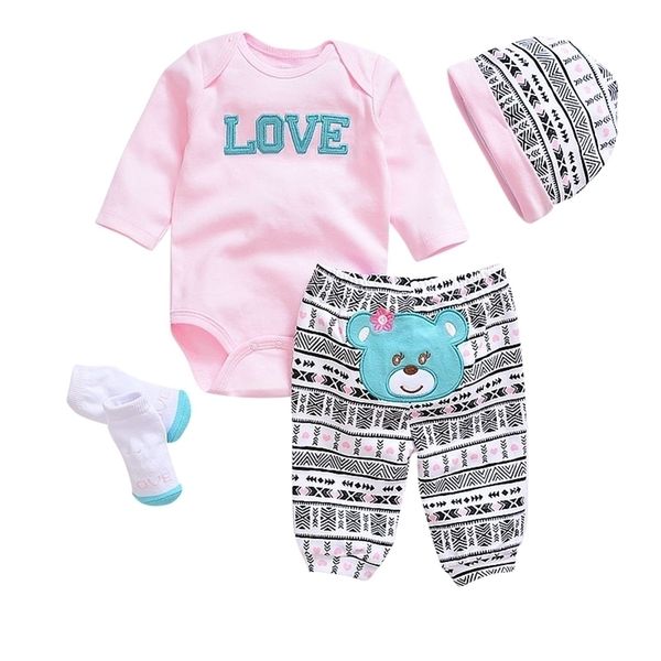 2020 fashion newborn infants baby boys girls rompers +long pants +hats + sock baby pajamas animal 100% cotton baby clothes sets lj201023, White
2020 fashion newborn infants baby boys girls rompers +long pants +hats + sock baby pajamas animal 100% cotton baby clothes sets lj201023, White