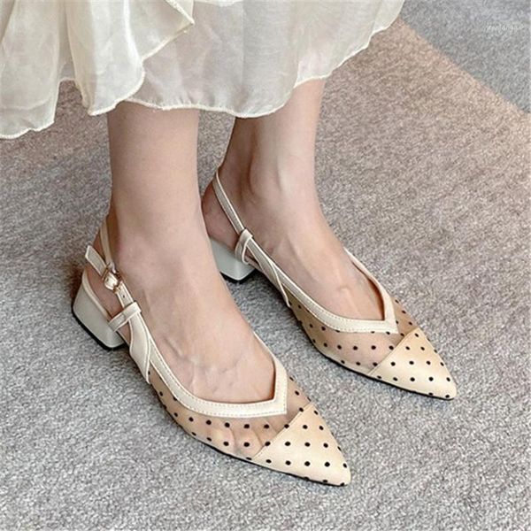 pxelena chic 2020 spring summer mesh polka dot sandals women slingbacks square low heels pointed toe lady daily office shoes1, Black
pxelena chic 2020 spring summer mesh polka dot sandals women slingbacks square low heels pointed toe lady daily office shoes1, Black