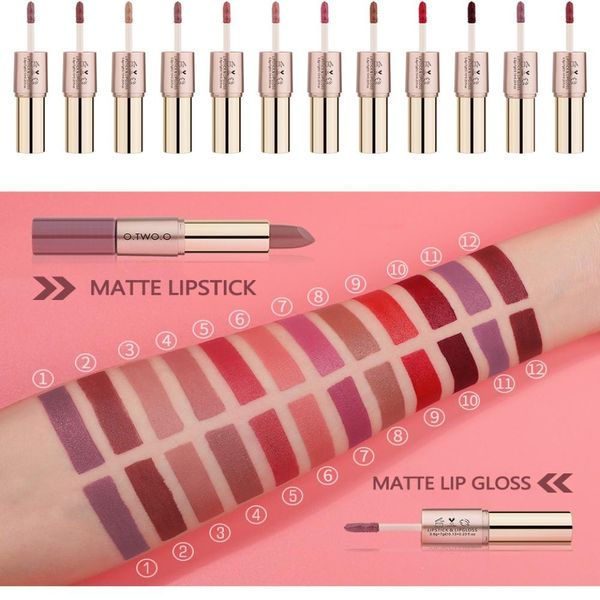o.two.o 2 в 1 матовая помада 12 цветов губ глянец двойной головы без палочки водонепроницаемый длительный сексуальный макияж красота космети
o.two.o 2 в 1 матовая помада 12 цветов губ глянец двойной головы без палочки водонепроницаемый длительный сексуальный макияж красота космети